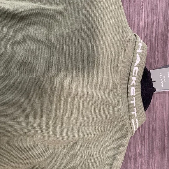 Hackett x Aston Martin Racing Earth Polo Shirt Green Sustainable Cotton Size L - Picture 7 of 7